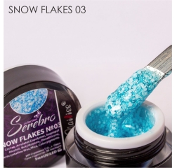 SEREBRO Гель лак Snow flakes №03, 5 мл (баночка)