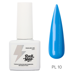 Rock nail однофазный гель лак для педикюра 10