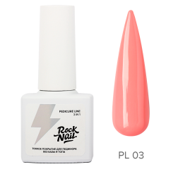 Rock nail однофазный гель лак для педикюра 03