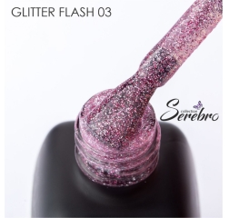 SEREBRO Гель лак Glitter flash 03, 11мл