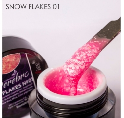 SEREBRO Гель лак Snow flakes №01, 5 мл (баночка)