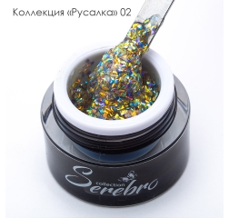 SEREBRO Гель лак Русалка №02, 5 мл (баночка)