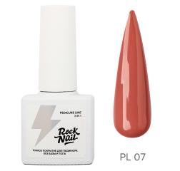 Rock nail однофазный гель лак для педикюра 07