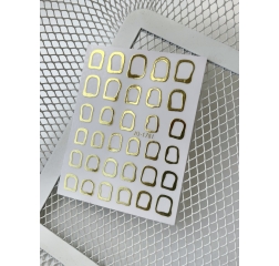 IBDI NAILS Наклейки 3D "Арка" золото