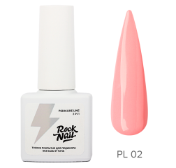 Rock nail однофазный гель лак для педикюра 02