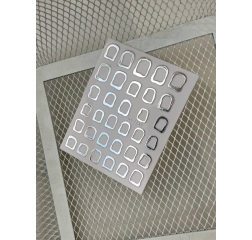 IBDI NAILS Наклейки 3D "Арка" серебро