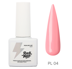 Rock nail однофазный гель лак для педикюра 04