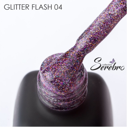 SEREBRO Гель лак Glitter flash 04, 11мл в интернет магазине в Сургуте,SEREBRO Гель лак Glitter flash 04, 11мл купить в Сургуте, Интернет-магазин Shopnails.pro Сургут предлагает купить SEREBRO Гель лак Glitter flash 04, 11мл, гели, акрилы, мономеры, наборы гель лаков Шеллак, биогелей OPI Axxium, специальные жидкости