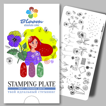 Bloom пластина для стемпинга 047