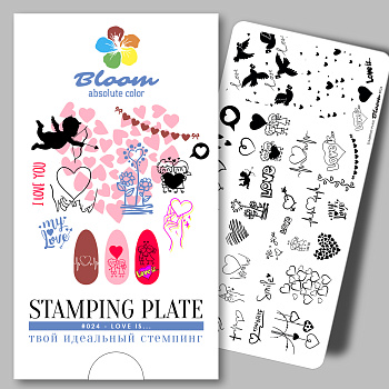 Bloom пластина для стемпинга 024