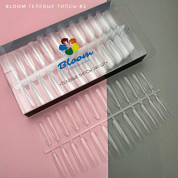 Bloom Гелевые типсы №2, миндаль (240шт)