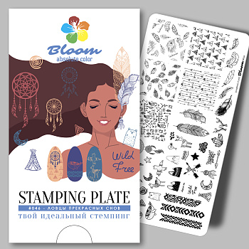 Bloom пластина для стемпинга 046